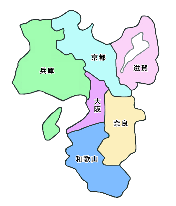 近畿 地方 地図